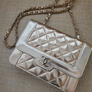 Chanel gold purse